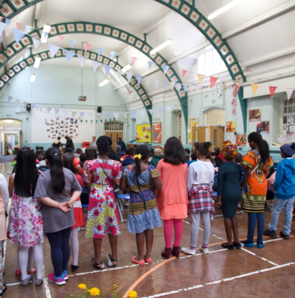 image of young people at musical concert