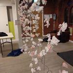 Hanami paper flower workshop with Birmingham Woodcraft Folk