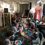 Making Flower cookies with Albert and Kamera