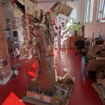 A beautiful cardboard tree bursting with life