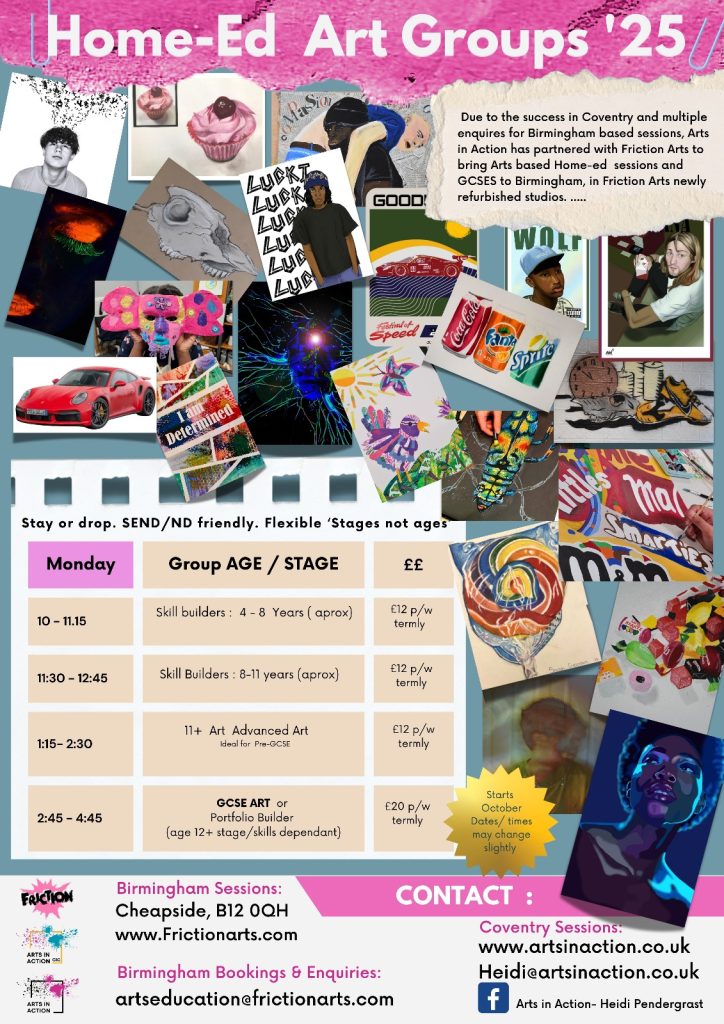 A Flyer for the Arts Education At The Edge programme
