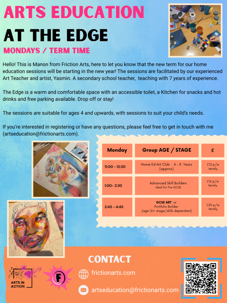 Flyer for the Home Education at The Edge Classes