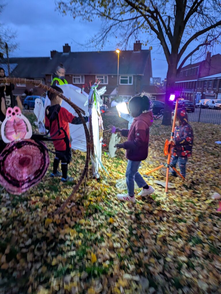 Shadow play in New Hope Park