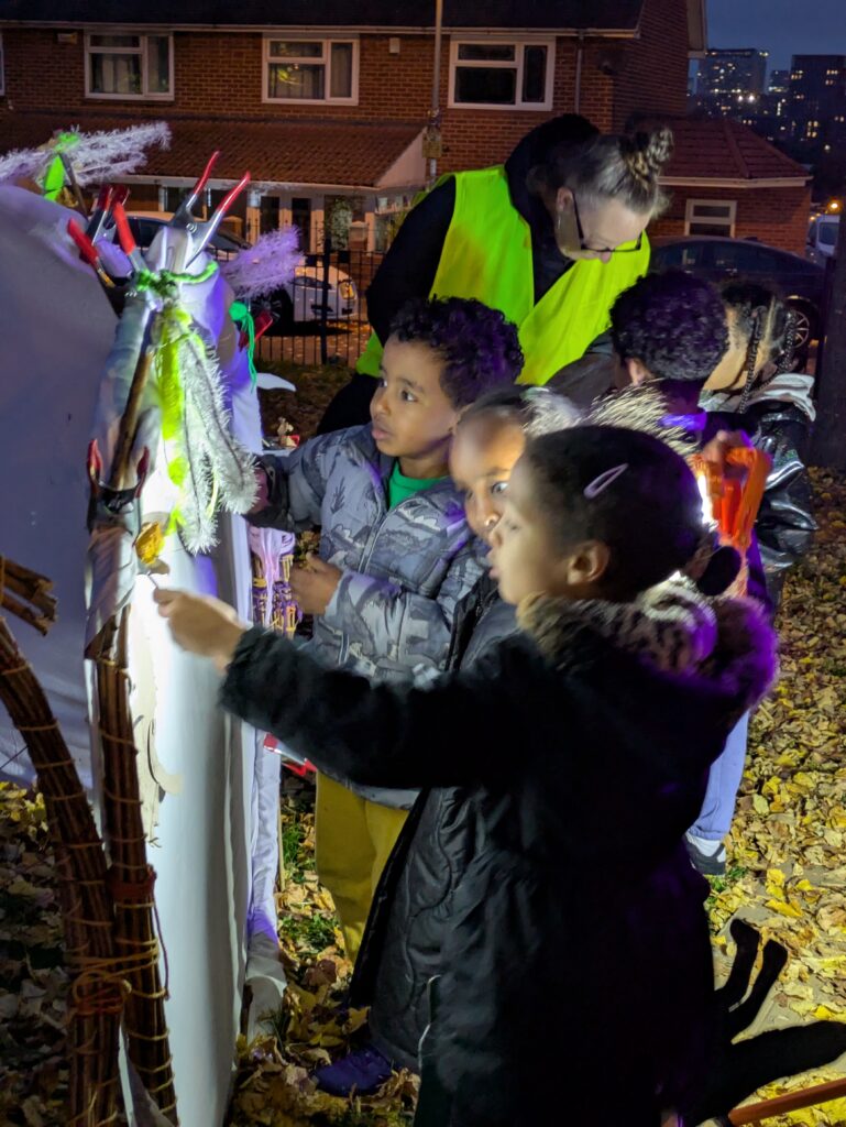 Shad play in the park