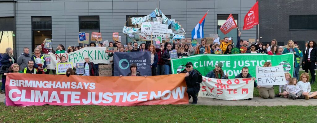 Brum Climate Justice Coalition at a photo shoot