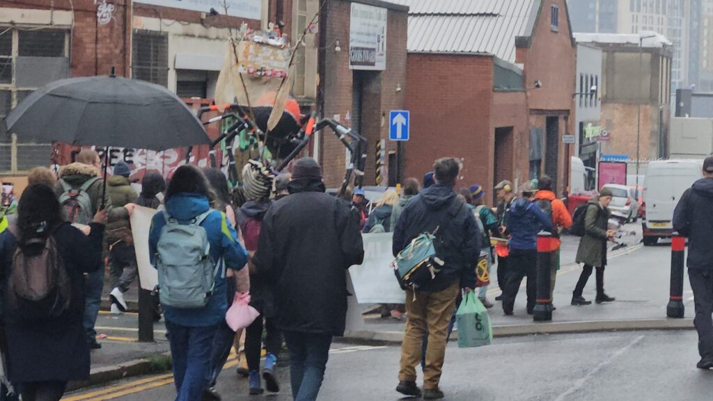 Giant Ladybird spider at the Carnival